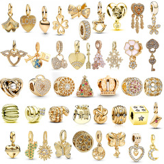 Panjia ゴールデン DIY ビーズリボンクラウン三春花アクセサリーブレスレットネックレス工場在庫卸売