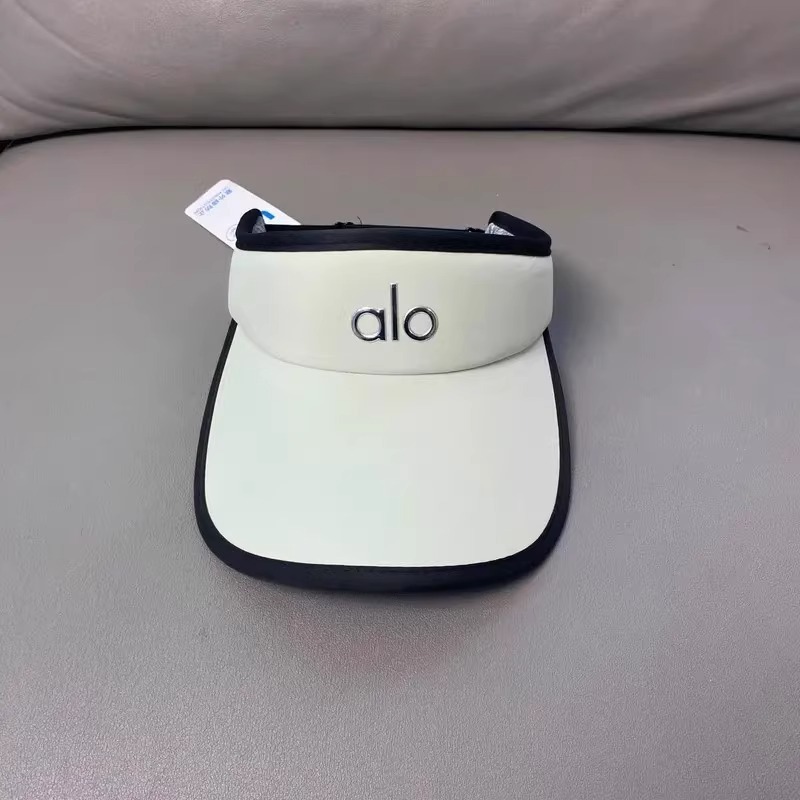 alo字母空顶棒球渔夫帽防晒遮阳帽男女夏季户外运动防紫外线无顶|undefined