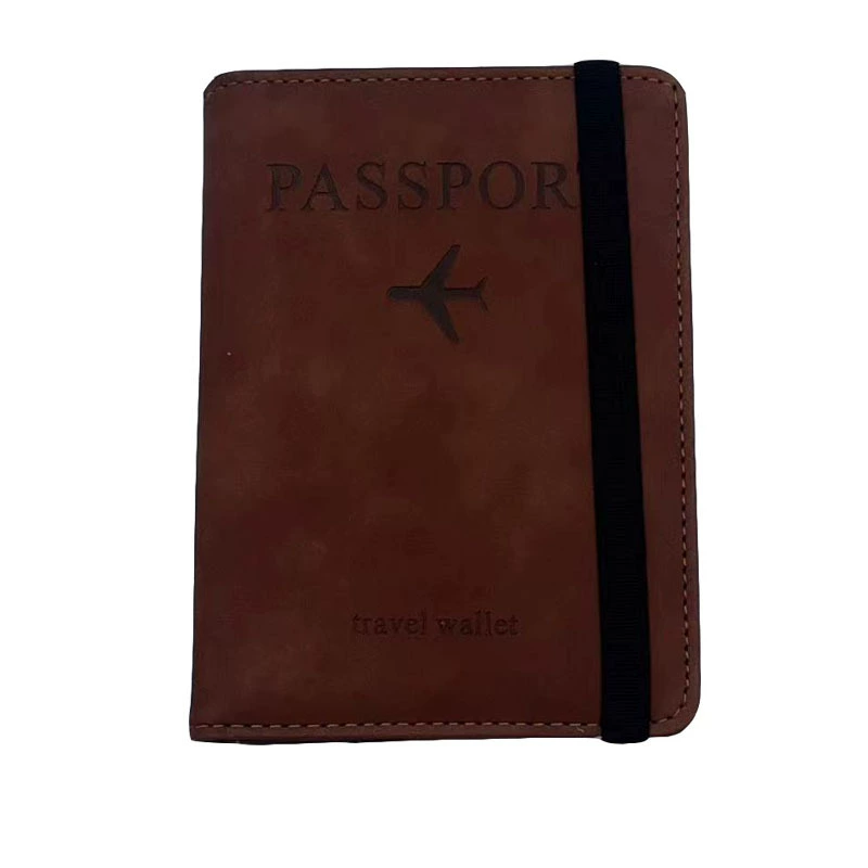 Passport Cover PU Travel Wallet, Universal Handheld Protective Case, 15 × 11 cm, Multi-Color