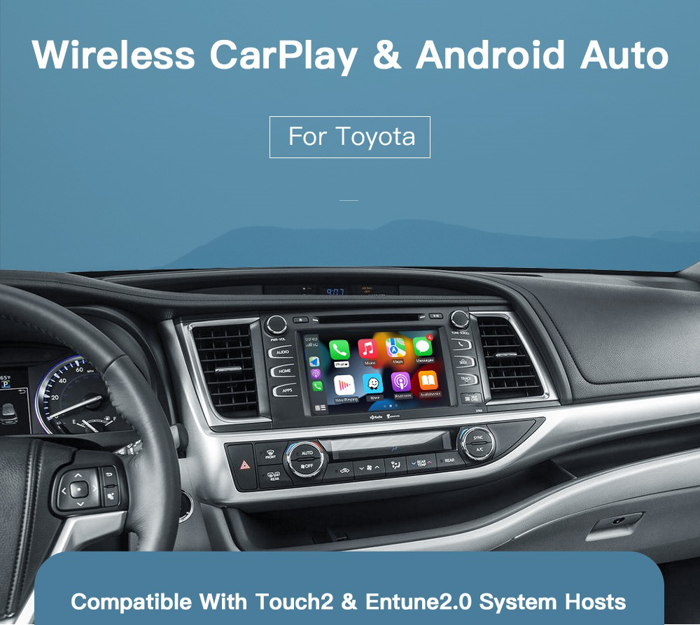 Applicable to overseas Toyota wireless carplay interconnection Android auto smart car navigation module cross-border