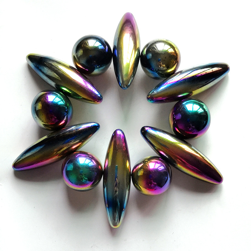 彩色锥形磁铁玩具橄榄形磁石OVAL Snake Egg