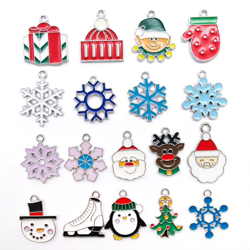 2g Weight Pendant Jewelry Making Type 16 * 21mm, 18 * 20mm, 18 * 21mm Jewelry Making Size DIY Jewelry Accessories Classification 1 Piece Quantity Alloy Material Christmas Festival Snowman, Snowflake, Elk Pattern Enamel Design Casual, Simple Style Style 1 Piece 16 * 21mm 18 * 20mm 18 * 21mm Alloy Snowman Snowflake Elk Pendant 3