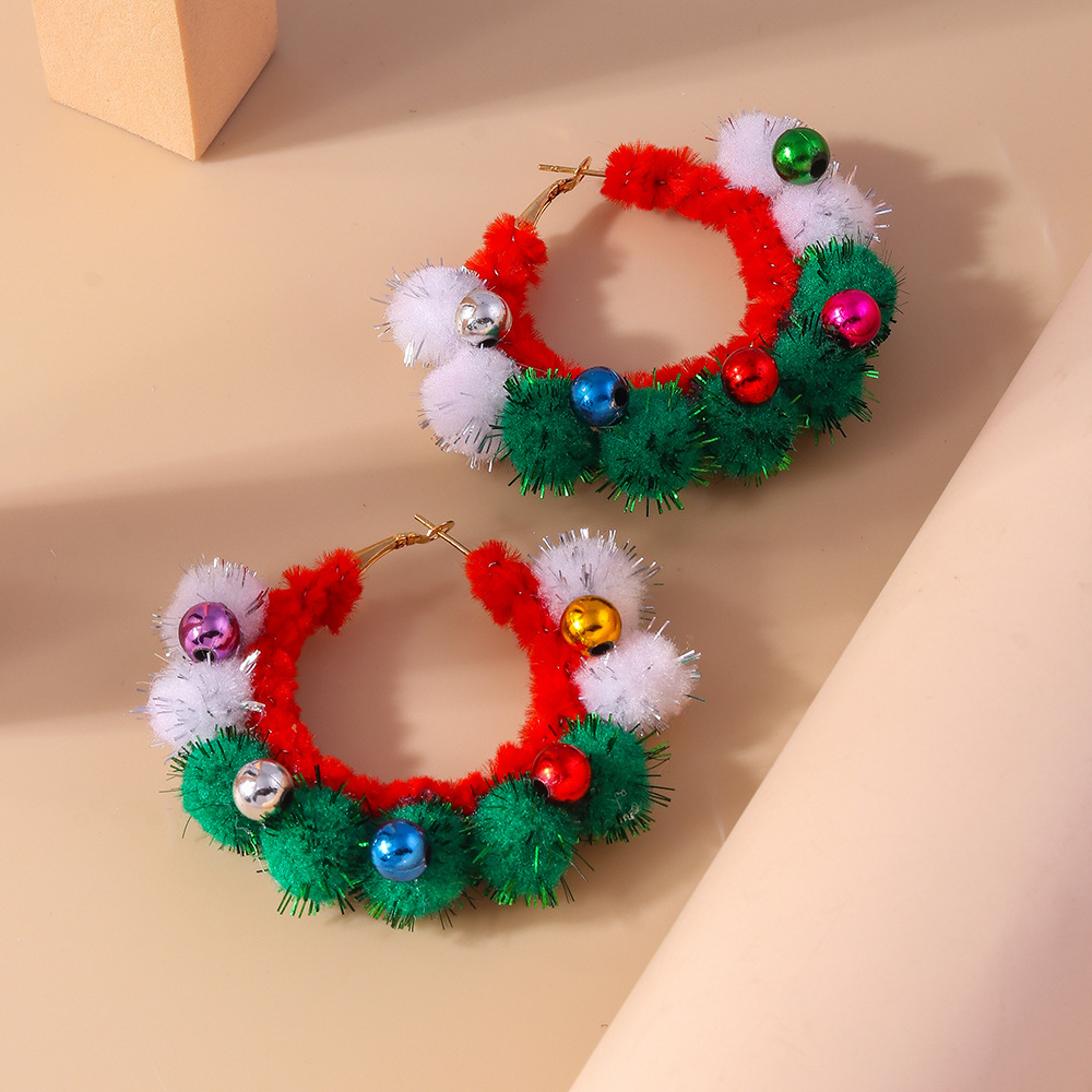 13g Weight Alloy Ear Needle Material Earrings Classification 1 Pair Quantity Holiday, Festival Occasion Plastic Material Christmas Festival Christmas Tree, Santa Claus Pattern Women's Gender Cute, Classic Style Style 1 Pair Christmas Cute Classic Style Christmas Tree Santa Claus Plastic Earrings 24