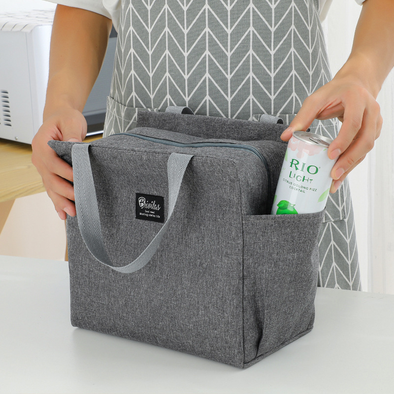 Thickened Ice Pack Oxford Cloth Portable Insulated Lunch Box Bag for Office Workers and Students, Picnic Camping Bento Bag for Outdoor Use