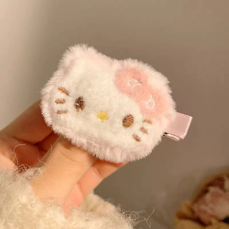 Китти кот заколка женская мультяшная милая девушка боковой BB-зажим, ученица сладкая верёвка для волос новый аксессуар