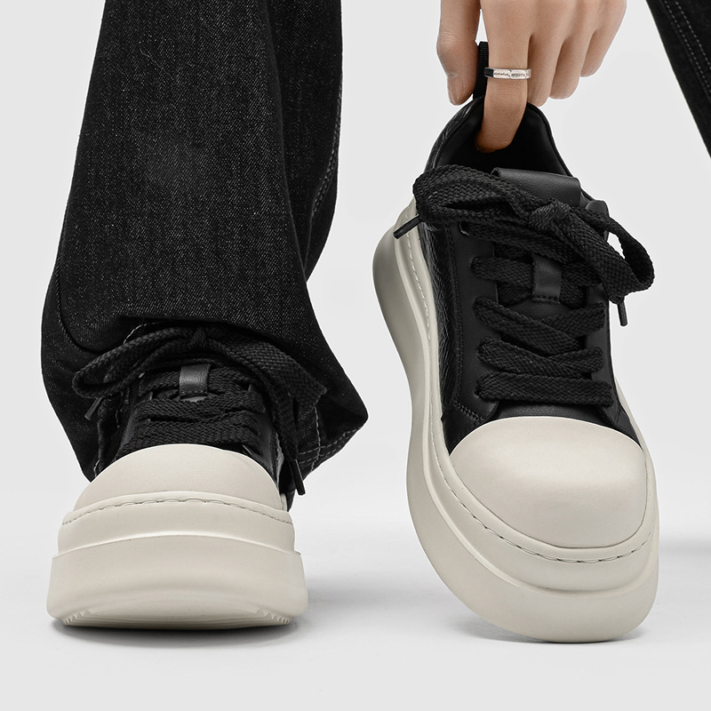 Herren Skaterschuhe Mit Dicker Sohle Und Komfort Passform_voghion.com