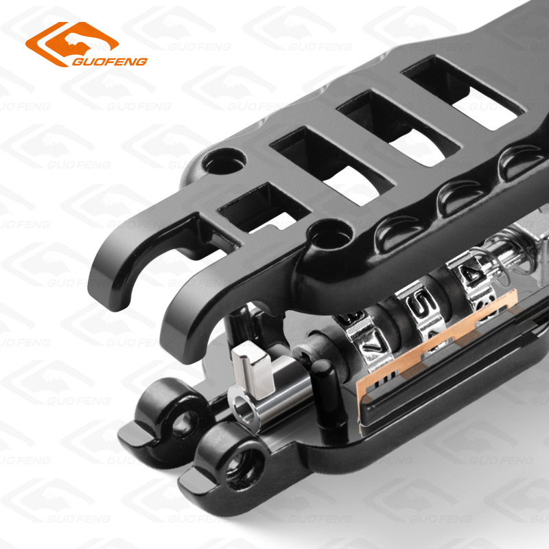 Bloqueo de contraseña de bicicleta Bloqueo de casco de motocicleta de coche eléctrico Bloqueo de cable de acero de resorte de núcleo interior de alambre Bloqueo antirrobo de marco de canasta de coche