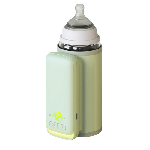 Portable Quick Night Milk Feeding Device, Cordless Smart Constant Temperature Milk Bottle Warmer and Insulation Cover for Travel