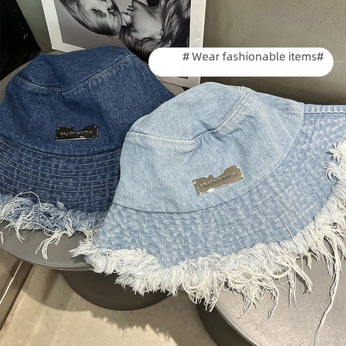 Levi's Fringe Fisherman Hat Korean Spring Summer Sunshade Sun Hat Bucket Hat Bowl Hat Fashion Matchable Personality Shows Small Face New Style