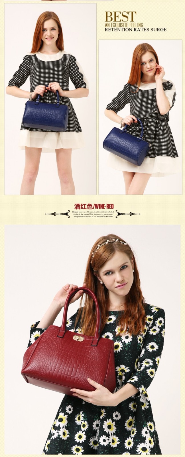 The first generation of the classic cross-border women's bag, the crocodile pattern mother-and-child bag five-piece set, single-shoulder crossbody handbag for Spring 2024 is now available undefined