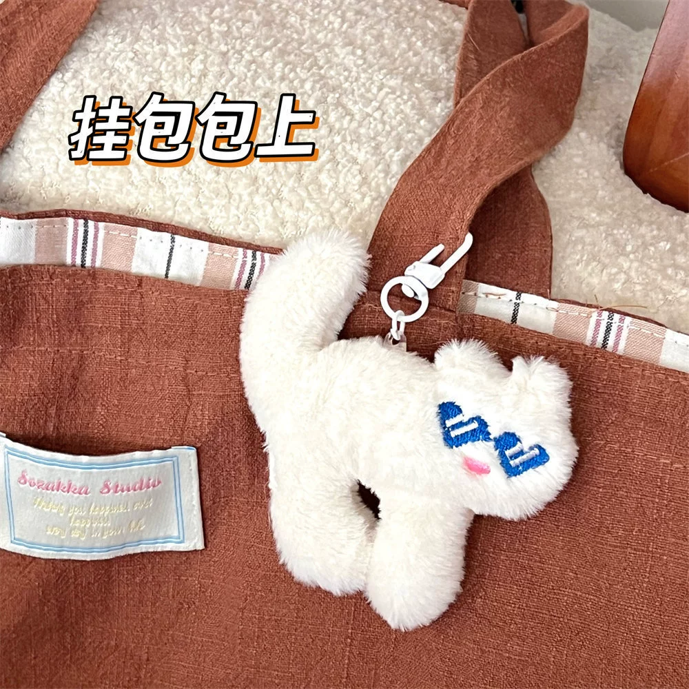 Милые забавные очки, подвеска, брошь, универсальный рюкзак для студентов, кот