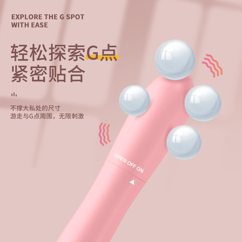 Личный вибрационный массажер (SAGAN) Zhengle Magic Stick, перезаряжаемый, тихий, 1 скорость (розовый)