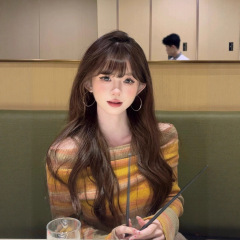 美式辣妹一字肩露锁骨长袖针织衫女秋季撞色修身显瘦别致短款上衣
