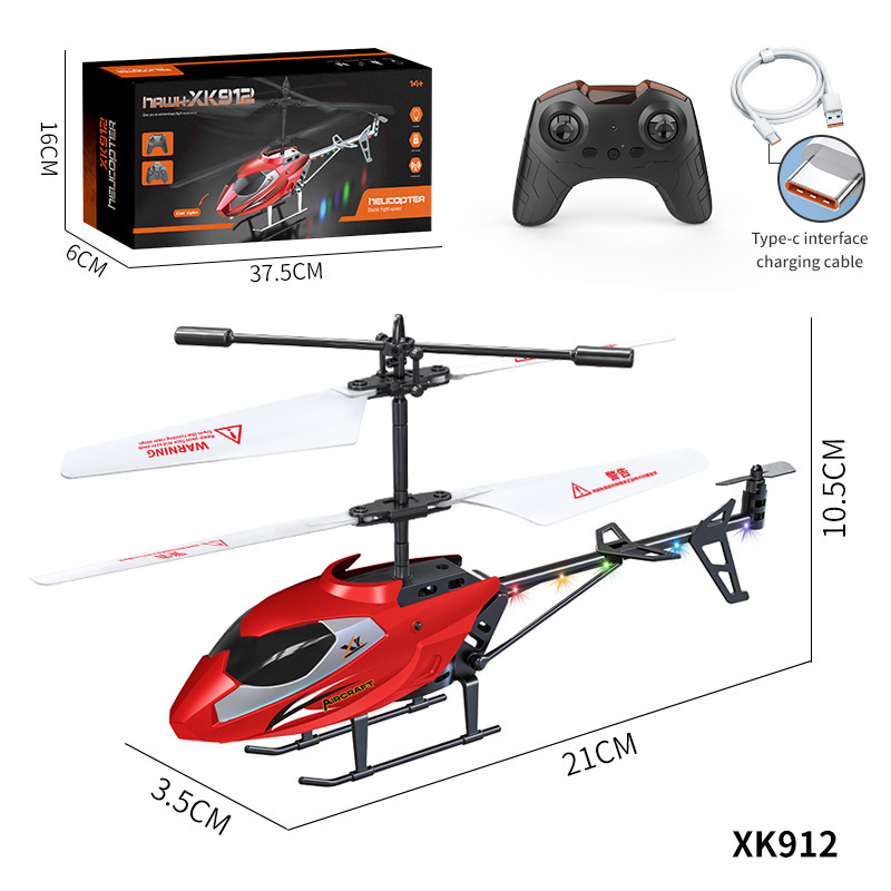 El helicóptero de control remoto no está podrido, recargable, niño de 6 a 12 años, estudiante de primaria, avión de control remoto de juguete 202
