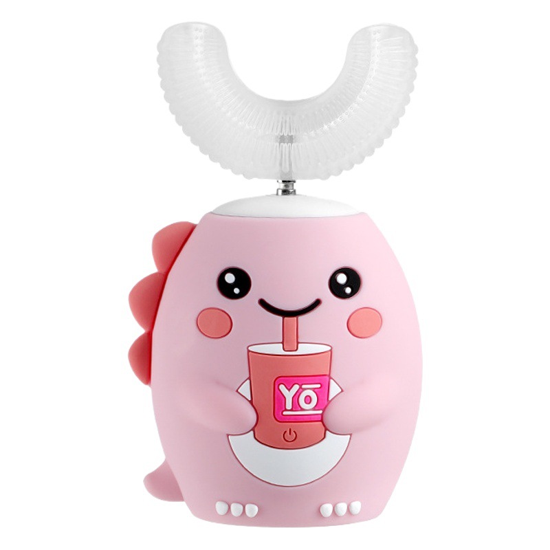 Cepillo de dientes eléctrico en forma de U para niños nuevos 2-12 años de edad escalador USB