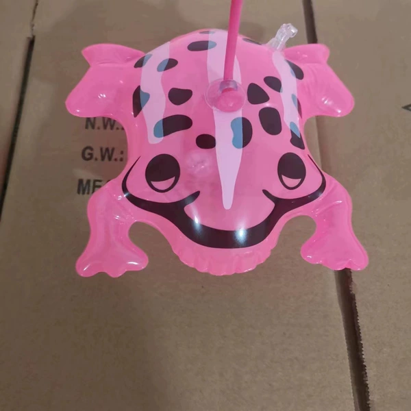 20 cm glowing mid -number frog [pink]