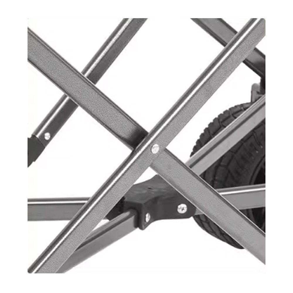 Compact Folding Camping Trolley All Terrain Four Wheel Pull Cart_voghion.com