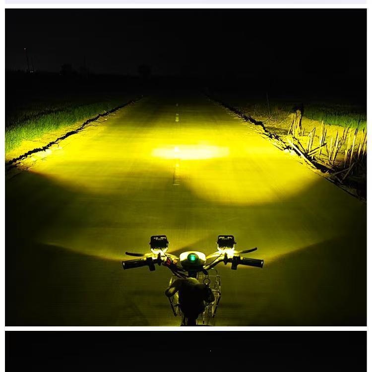 Electric Motorcycle Super Bright Led Headlight 12V Strong Light Spotlight Suitable for Battery-Powered Tricycles and Road Lighting
