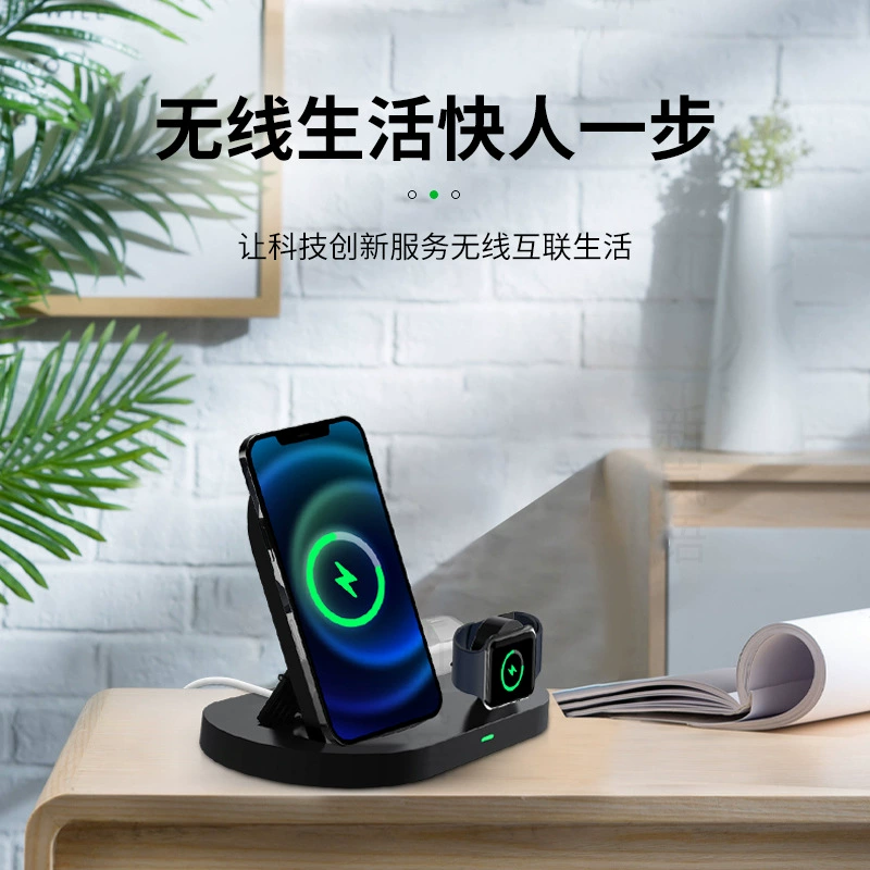 Apple, wireless charger, compatible watch, headphones charging, for import, three in one, 15W