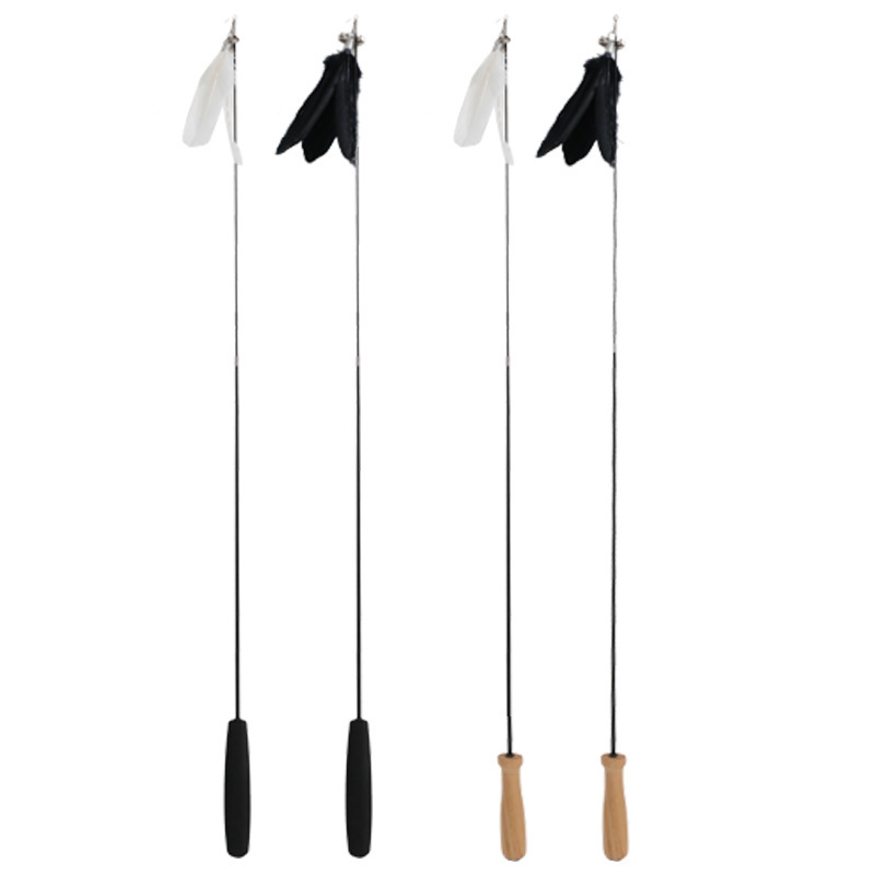 Gato divertido palo estrictamente seleccionado en stock al por mayor cuero Taobao 2023 nuevo gato juguete mascota acrílico gato divertido varilla