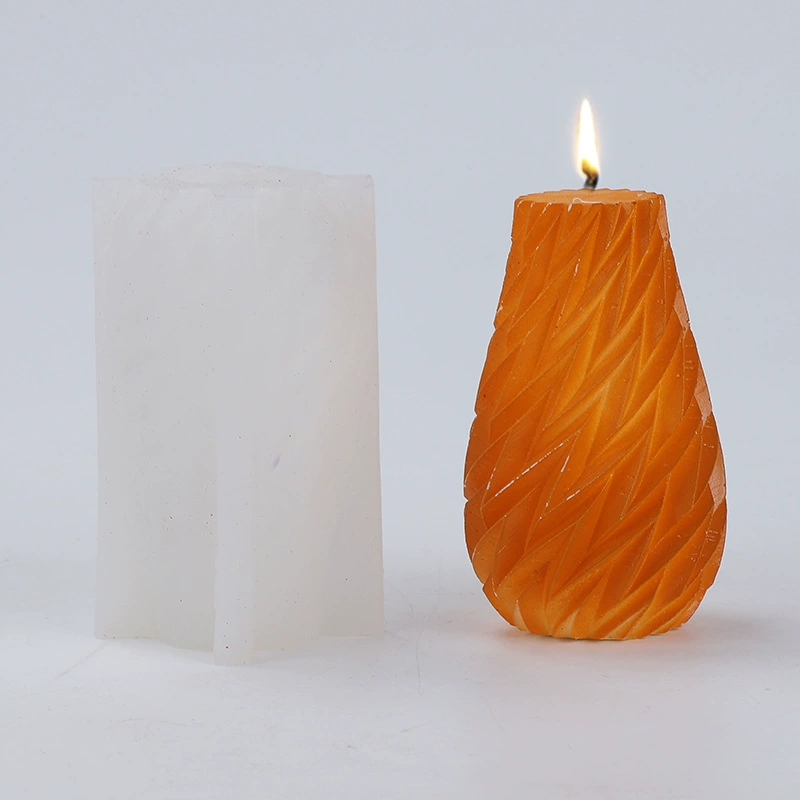 Three dimensional silicone mold, candle, handmade, in 3d format