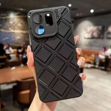 跨境适用三星S24/S25ULTRA菱形方格纹手机壳A05/A02/M02全包防摔