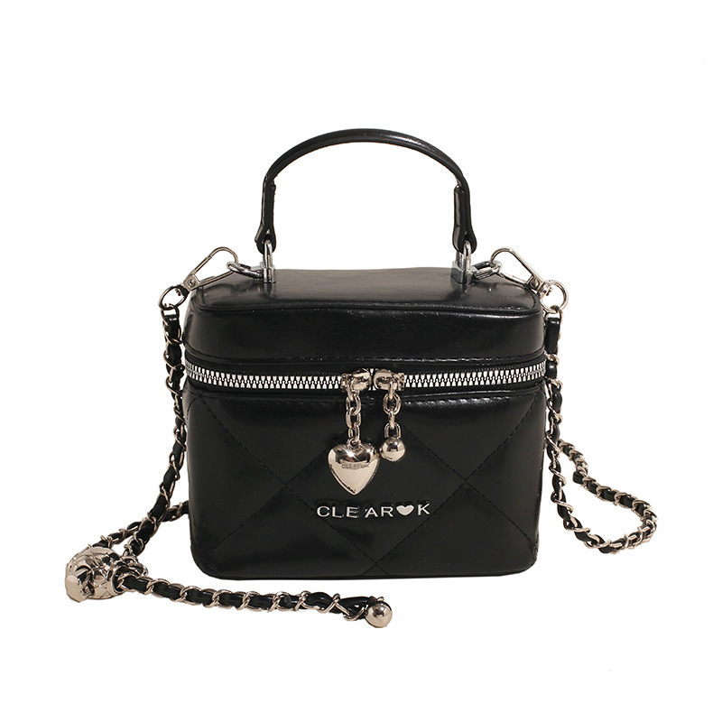 Bolso de mujer, bolso de mano de viento de fragancia, nuevo bordado, bolso de caja universal, sensación de alta calidad, bolso de hombro simple de moda.