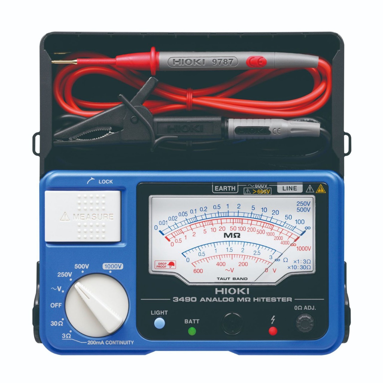 日本日置HIOKI模拟兆欧表3490指针式绝缘电阻计