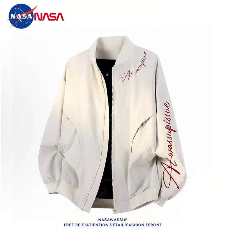 Nasa American-Style Motorcycle Pilot Jacket for Men and Women, Trendy National Brand Couple's Baseball Jacket, Spring and Autumn 2026 New Model