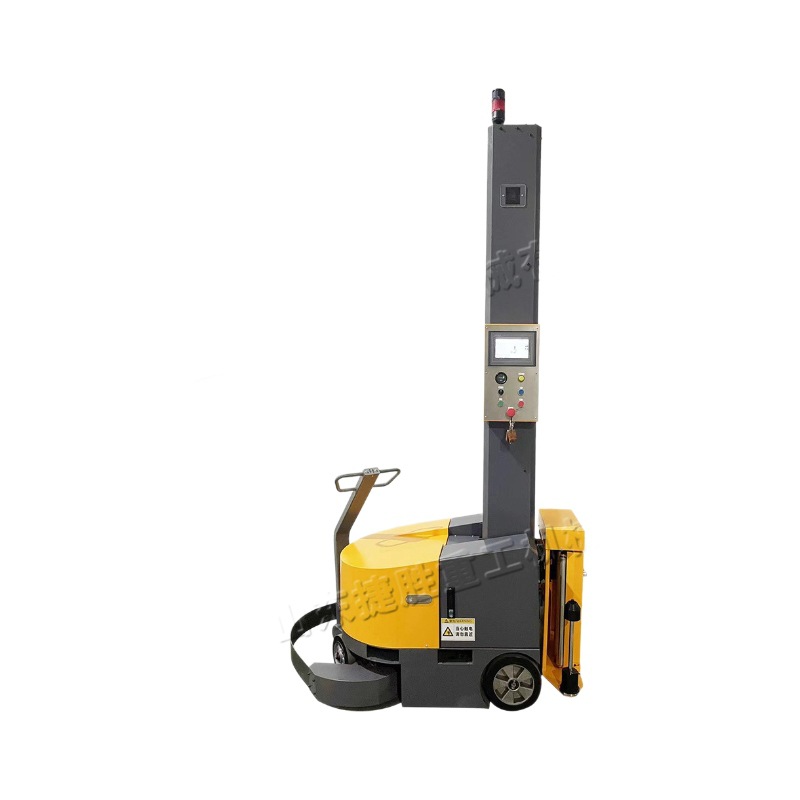 máquina de enrollamiento automotriz pequeña máquina de enrollamiento de película de preestiramiento eléctrica máquina de empaque de carga de cartón de fábrica