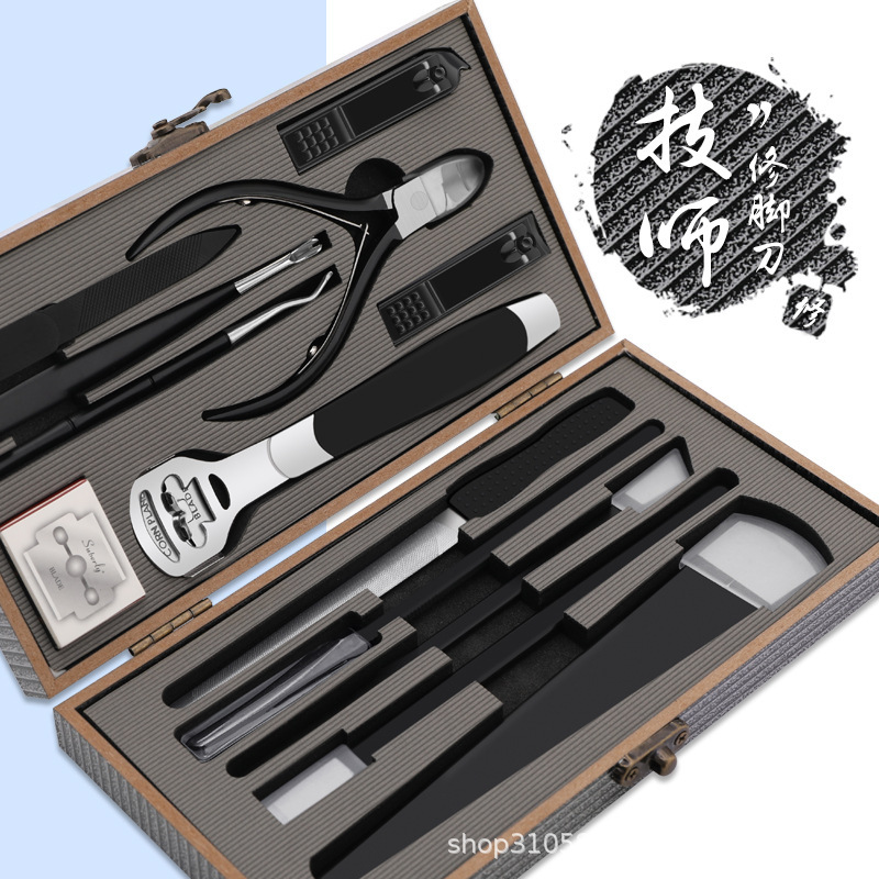 Yangzhou Three Knife Pedicure Knife 13 Piece Set Eagle's Nail Clamp Nail Groove Nail Inlay Clamp Pedicure Scissors Pedicure Tool Yangzhou Three Knife Pedicure Knife 13 Piece Set Eagle's Nail Clamp Nail Groove Nail Inlay Clamp Pedicure Scissors Pedicure Tool