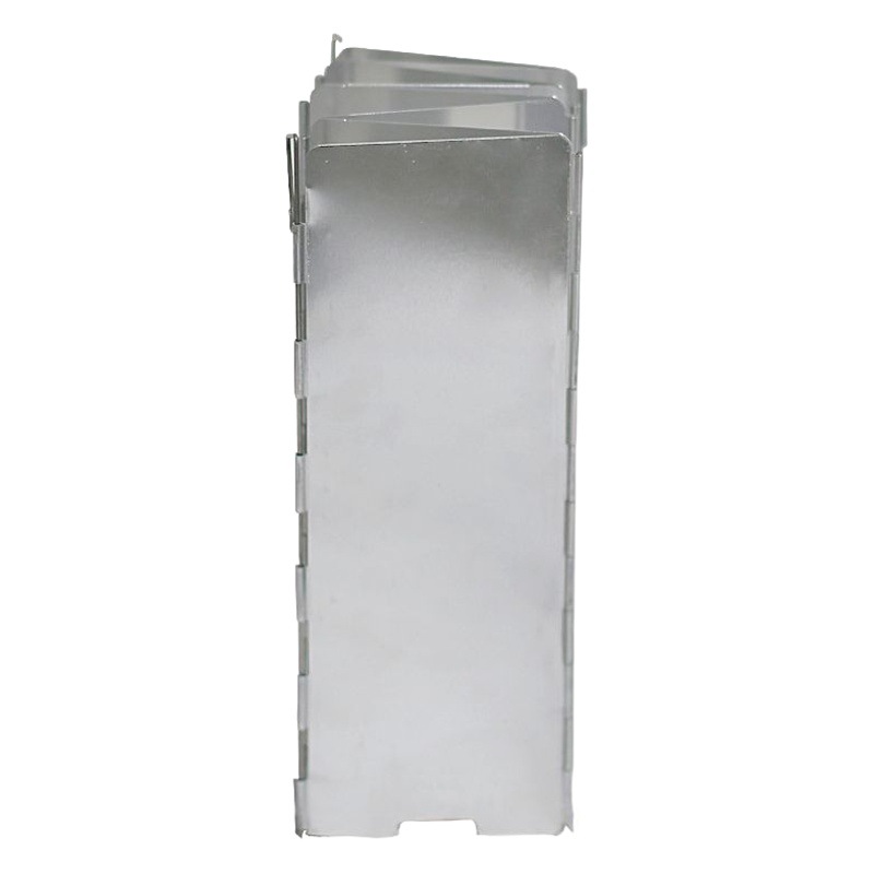 Plegable al aire libre Tarjeta de aleación de aluminio estufa parabrisas camping picnic cocina plana estufa de gas estufa de alcohol estufa a prueba de viento cubierta