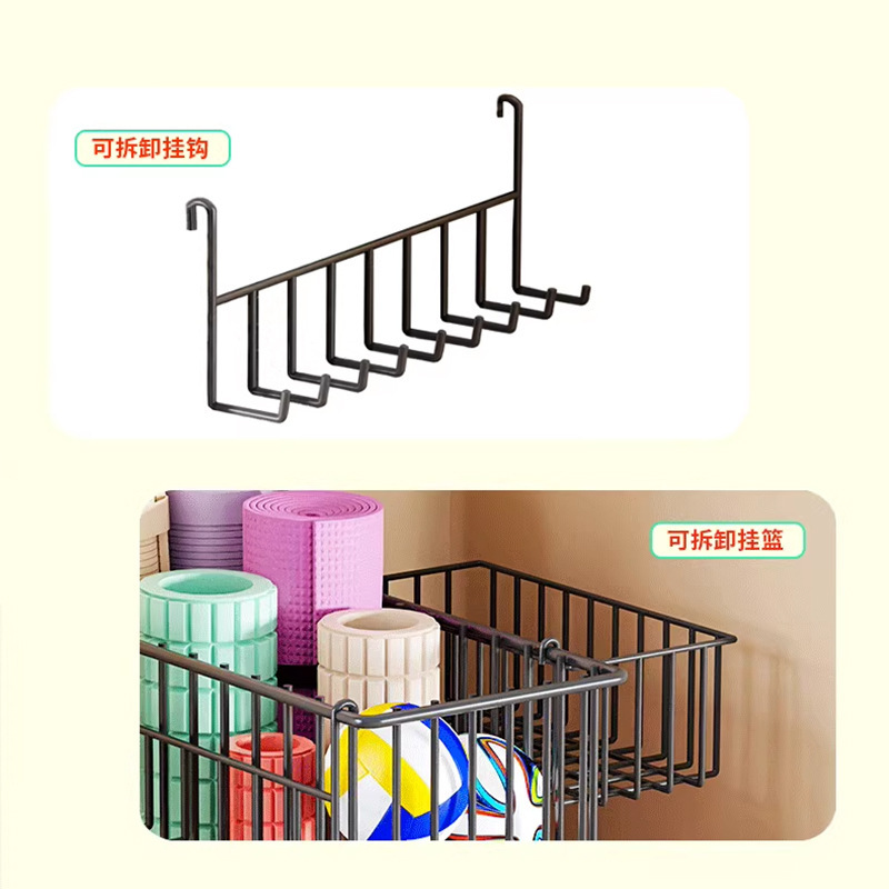 아테네 블랙 후크 행잉 바스켓