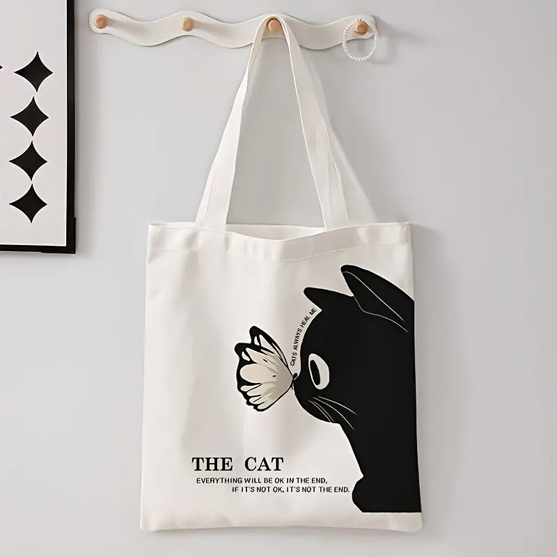 Letras inglesas canciones estampadas bolso de lona bolso de hombro bolso plegable bolso de mano bolso de compras Amazon estilo caliente comercio exterior
