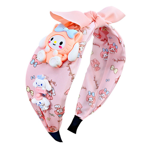 Sanrio children's hairband Korean version new baby cute hairband little girl face wash bundle hair pressure hair headband hair accessories