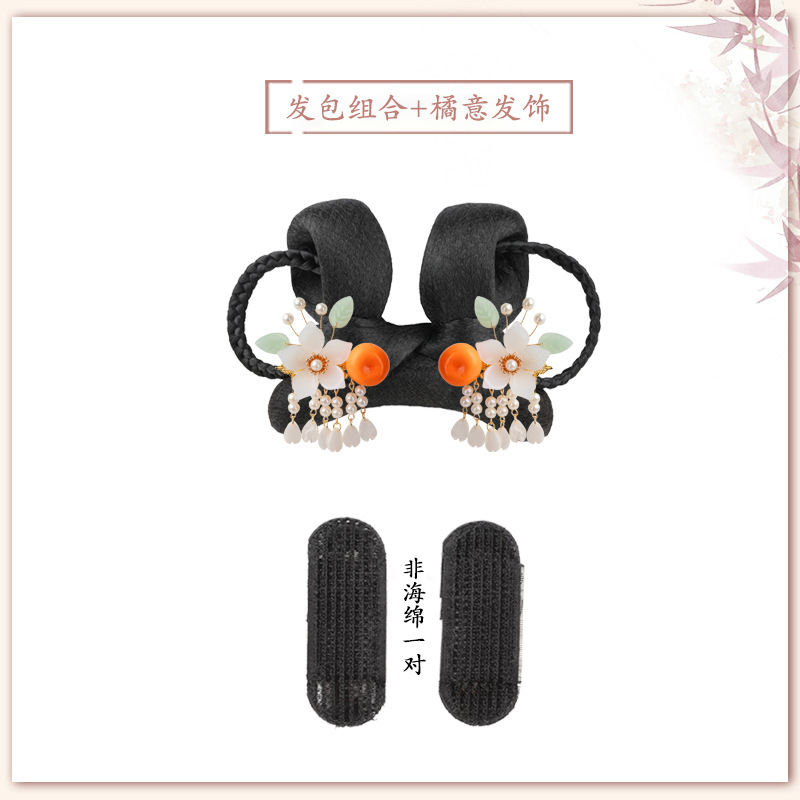 한 쌍의 귤 헤어 액세서리