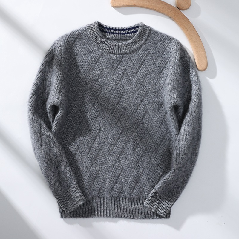 男女の子供のカシミヤのニットのプルオーバーの中の大きい子供のカシミヤの厚い底のウールの上着|undefined