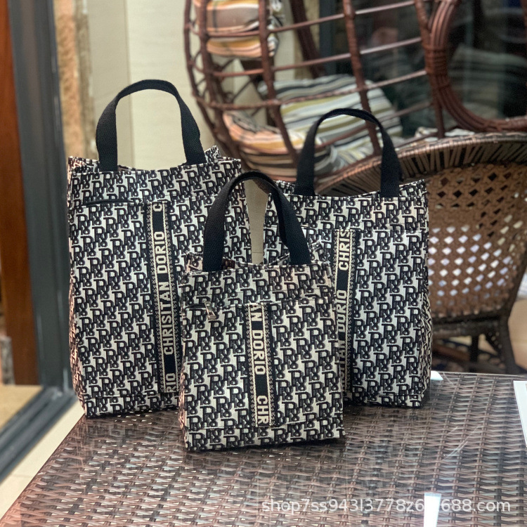New European and American Style Portable Large, Medium and Small Portable Lunch Box Bag, Tutoring Bag, Document Bag, Large Capacity Mother Bag