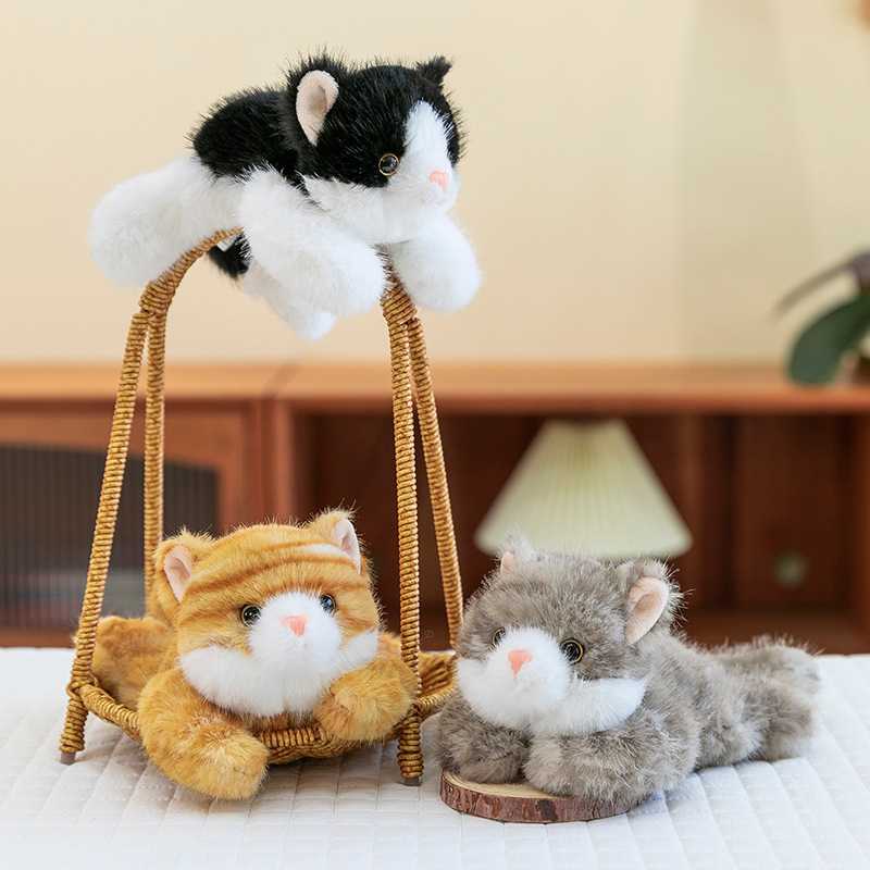 Hug Baby Pocket Series Little Cat Descompresión Palm Treasure Doll Muñeca de escritorio Mutter Cat Peluche