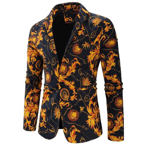 New Amazon Outdoor Men's Suit Single Piece Suit Print Large Size Cross-border Men's Clothing Wholesale