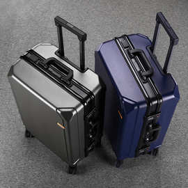 新款旅行箱学生铝框拉杆箱静音万向轮男女密码皮箱结实耐用登机箱