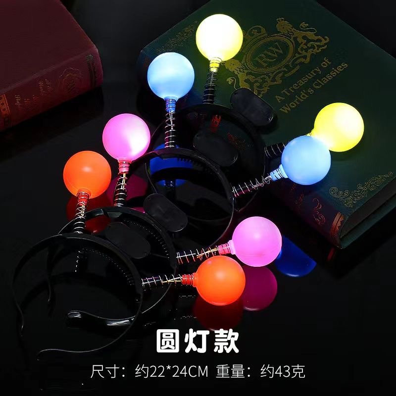 LED luminoso pin de cabello de cinco estrellas cinco estrellas toque de cabello de amor estrella luna corona de cabello de luces nocturnas ventas transfronterizas calientes