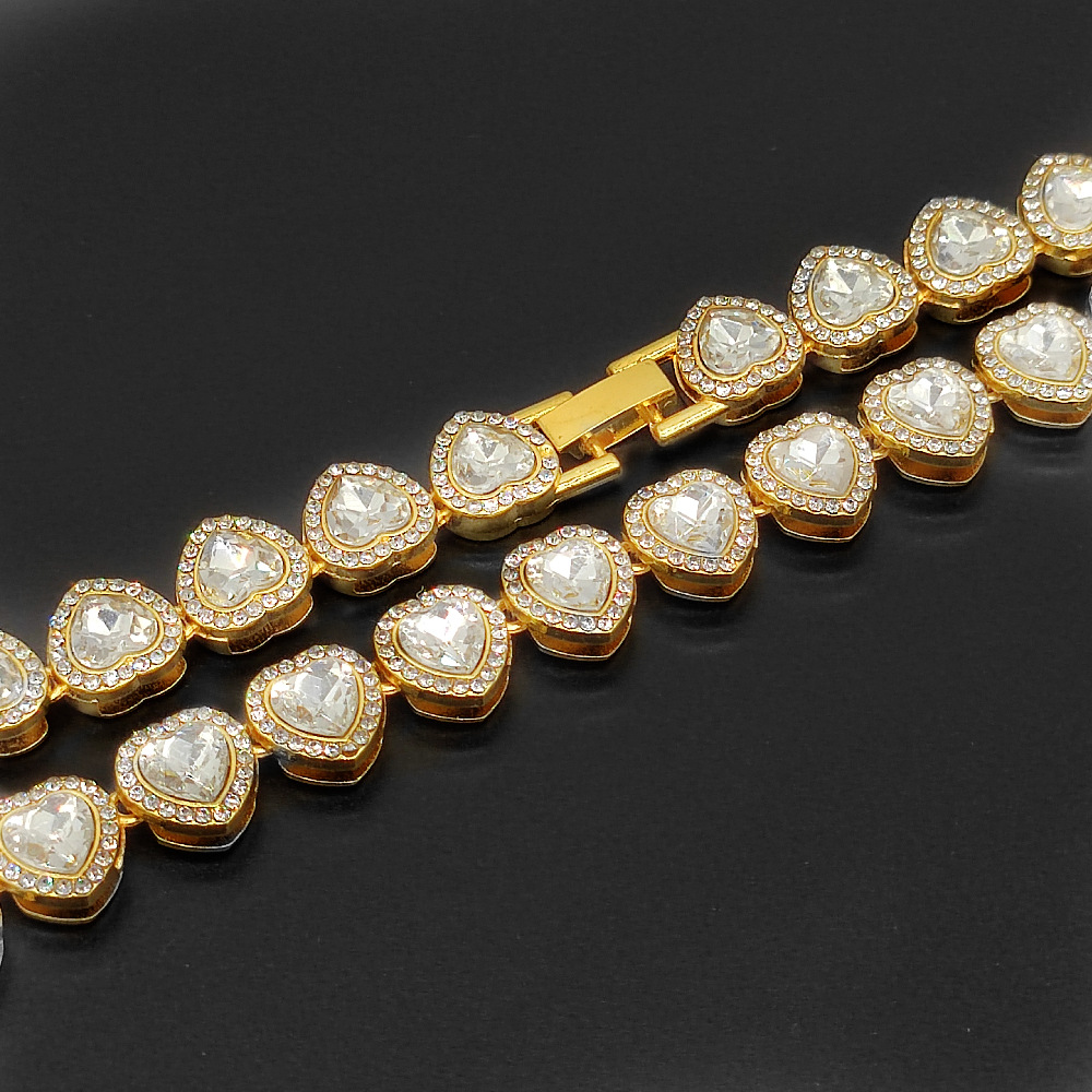 Holiday, Daily Occasion Alloy Material Original Design Solid Color Artificial Diamond Alloy Wholesale Necklace