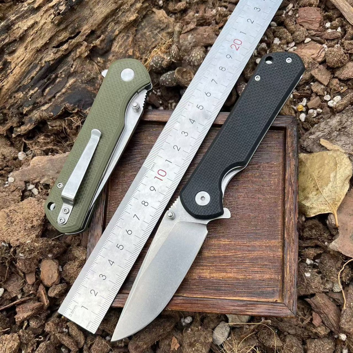 户外折刀克里斯里夫小刀荒野求生刀防身刀野外存刀随身小折刀水果