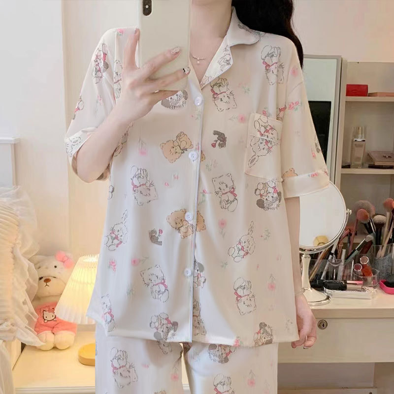 D.M-196 short-length Mikko cat cardigan