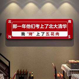 烧烤店网红打卡墙拍照背景创意氛围布置3d装饰贴纸画烤肉串串店铺