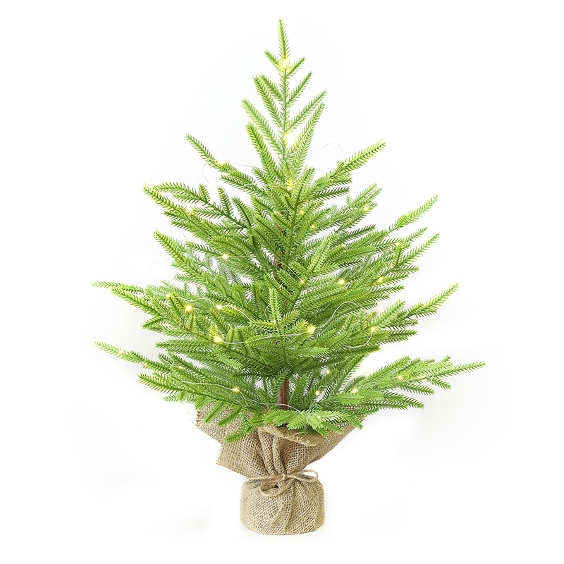 Shengyuan nuevo producto puro PE60CM escritorio decoración de árbol de Navidad hotel supermercado fábrica de decoraciones de ventanas en stock directo