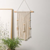 Woven tapestry handmade with tassels, simple wall decorations, boho style