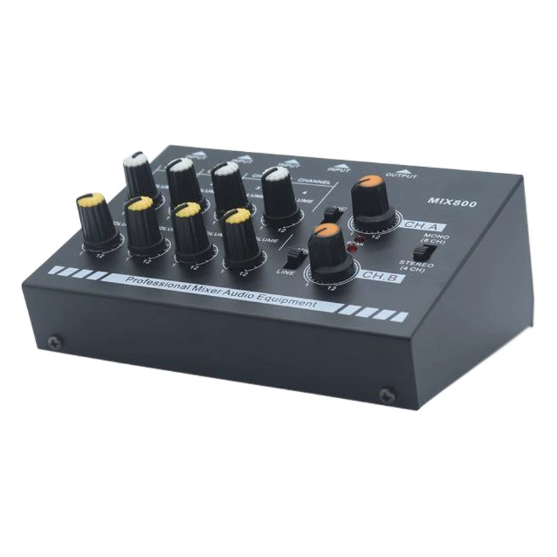 N-AUDIO MIX800 8-полосный мини-микшер мини микшер стерео аудио микшер