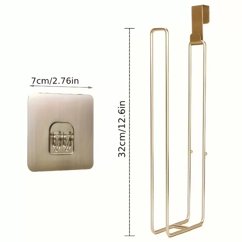 跨境热销免打孔卷纸架浴室置物架厨房收纳壁挂架子厕所悬挂纸巾架